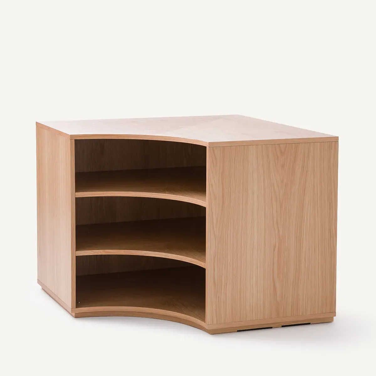 Evoria L-Shaped Low Corner Wardrobe Unit - Natural, Oak Veneer product