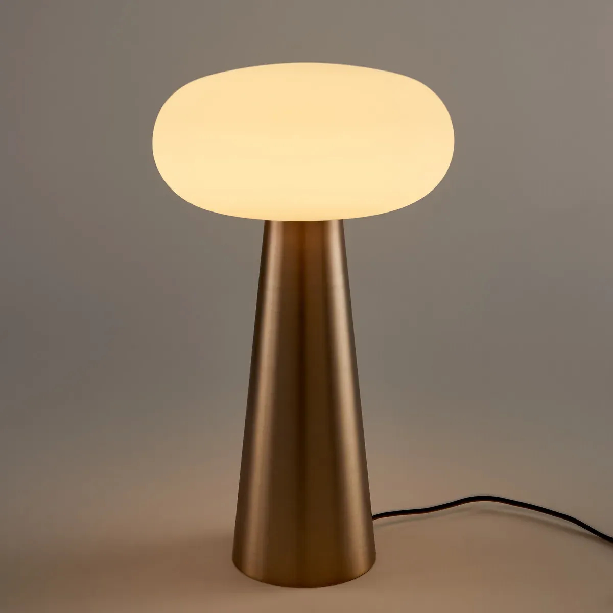 Faith Opaline Globe Lamp - Champagne, Iron alternate view