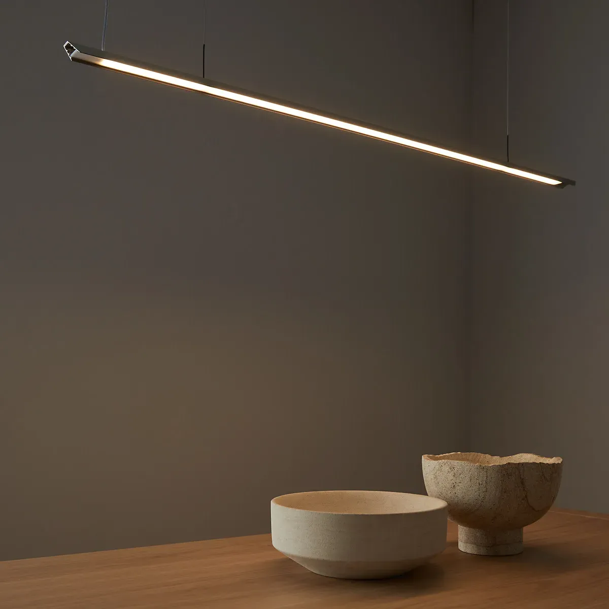 Filifi Linear LED Ceiling Light - Satin Nickel, Aluminium alternate view