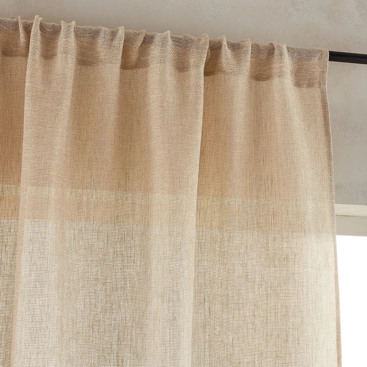 Fishoyi Sheer Curtain - Natural, Linen alternate view
