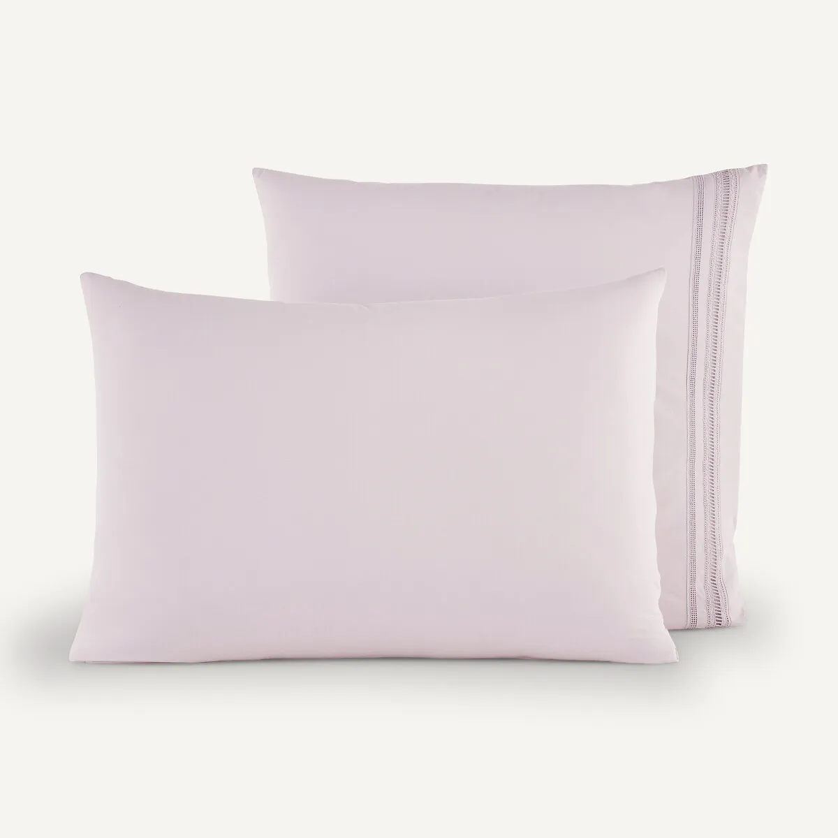 Florentina Pillowcase - Grey-Pink, Organic Cotton Percale product