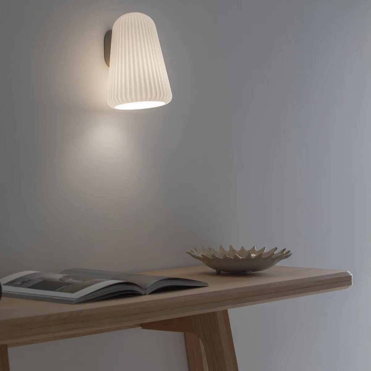 Fosca Wall Light - Opaline, Metal & Glass product
