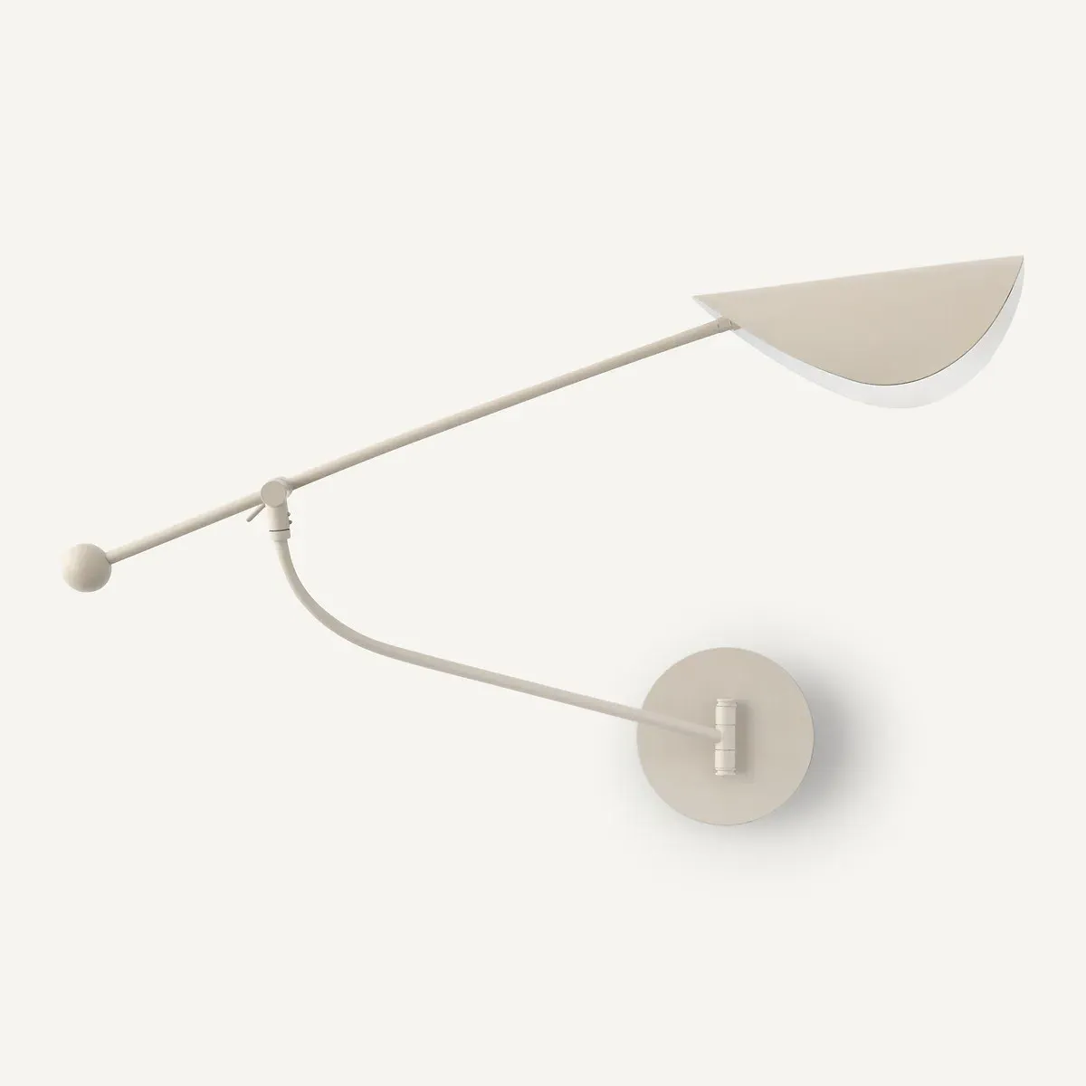 Funambule 1-Arm Articulated Wall Lamp - Grey, Iron product