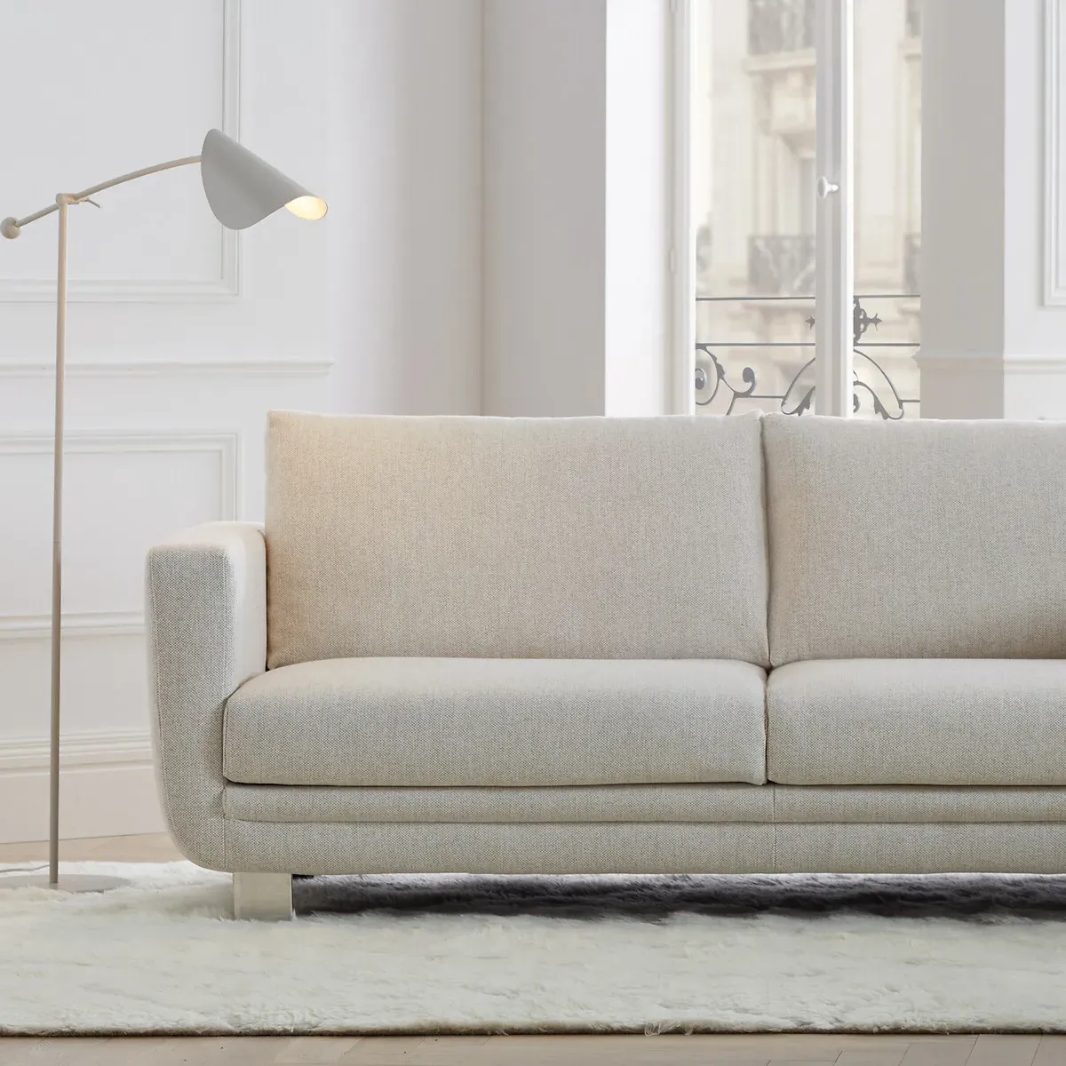 Funambule Reading Floor Lamp Adjustable - Grey, Iron alternate view