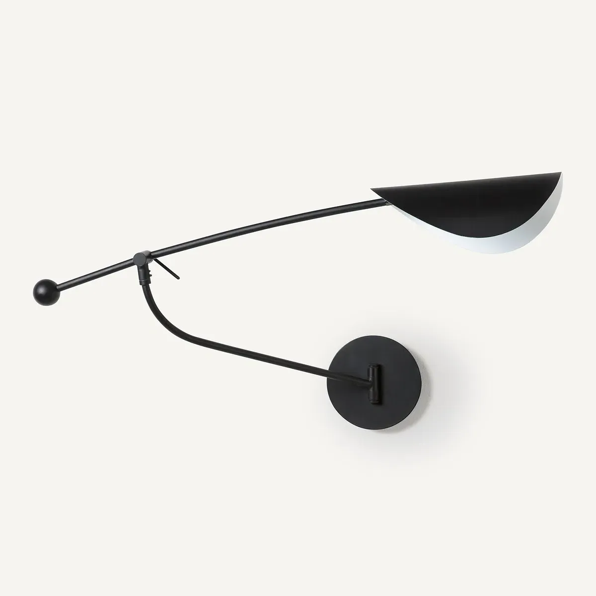 Funambule Single Arm Wall Light - Black, Iron product