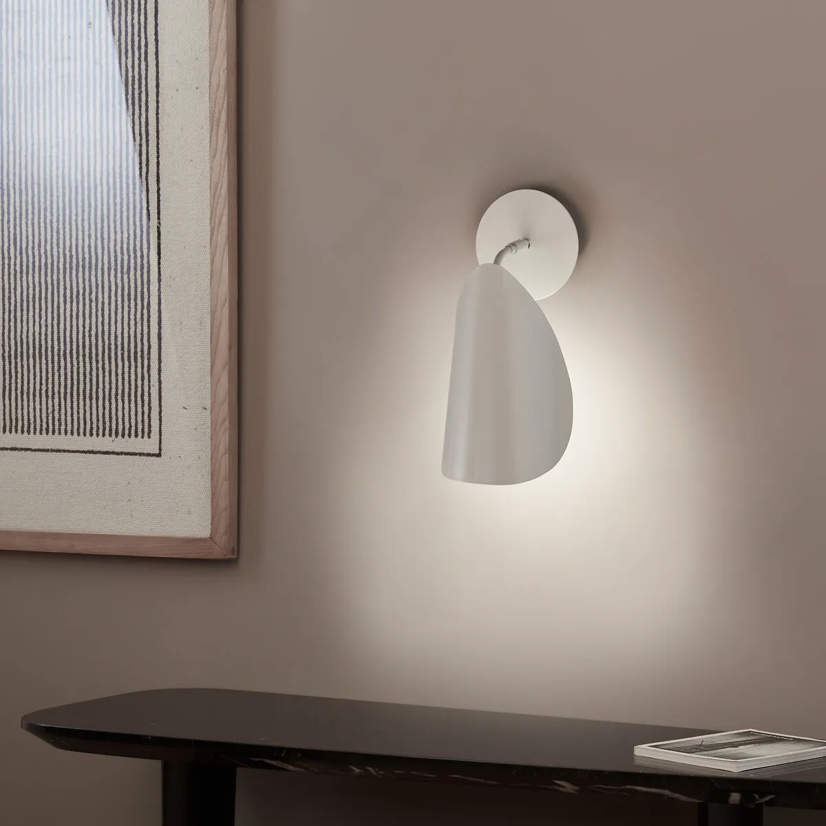 Funambule Wall Light with Adjustable Shade - Oatmeal, Iron product