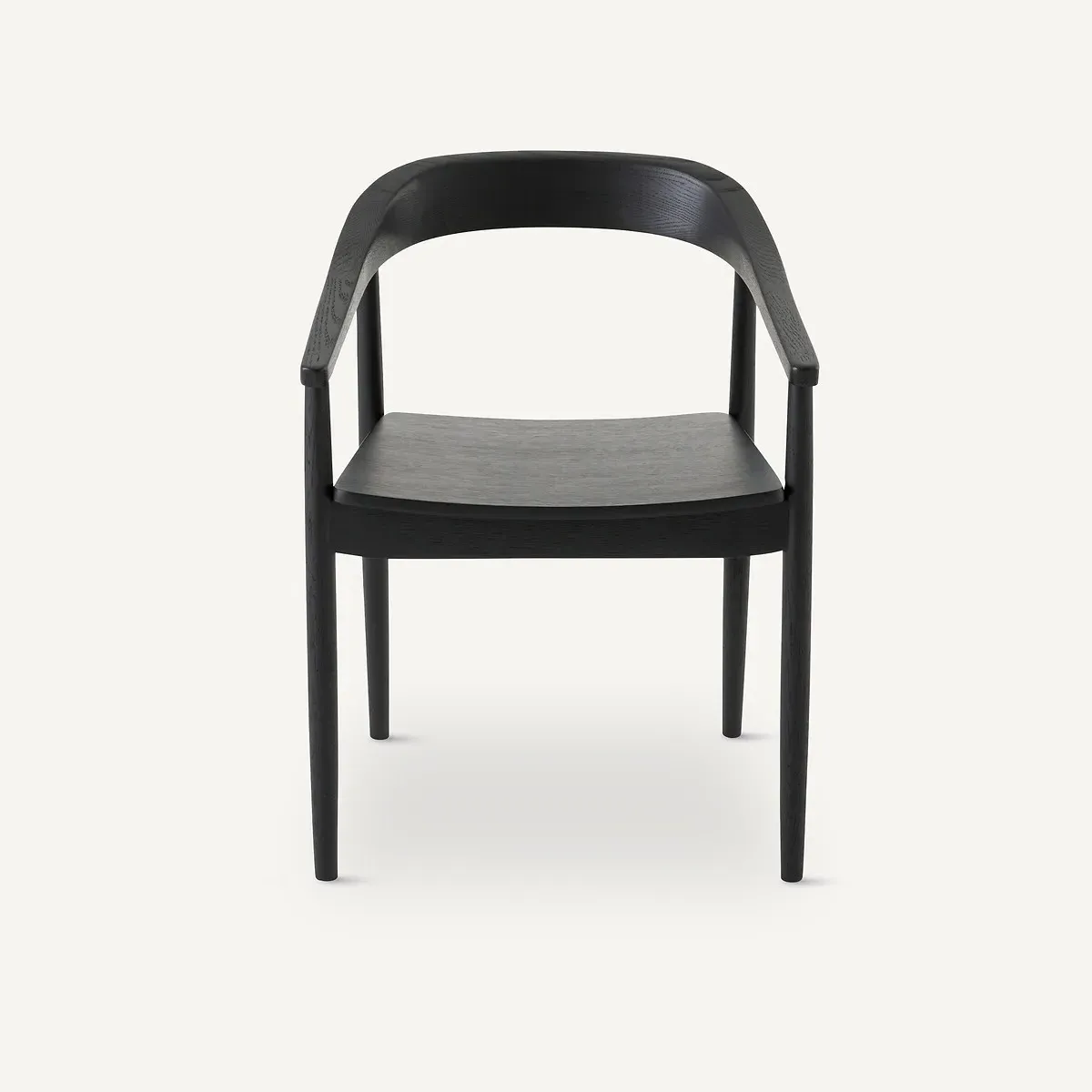 Galb Dining Armchair - Black Stained Oak alternate view