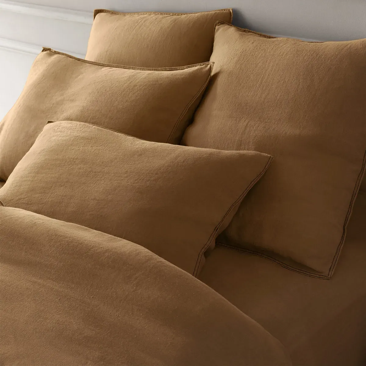 Helm Duvet Cover - Bronze, Washed Hemp alternate view
