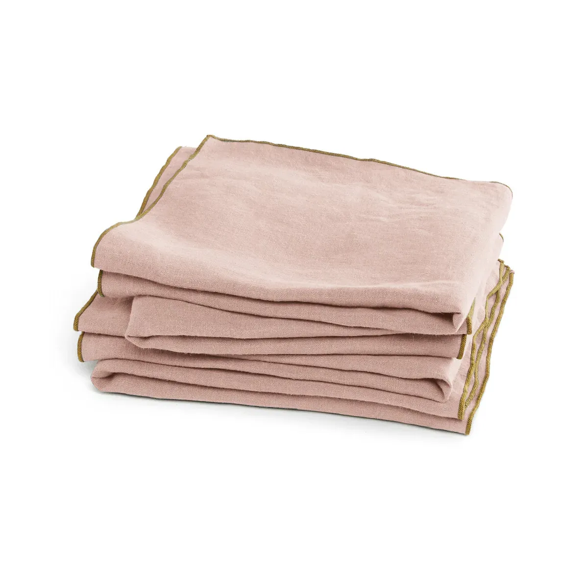 Helmati Set of 4 Napkins - Sandy Pink, Washed Hemp product