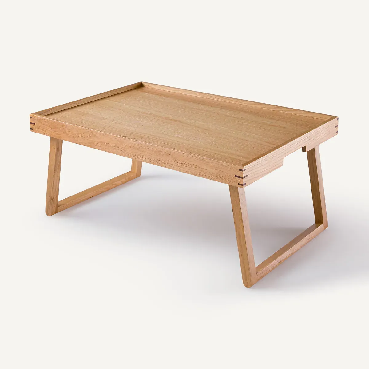 Hibashi Folding Tray on Legs - Natural Oak, Solid Oak product