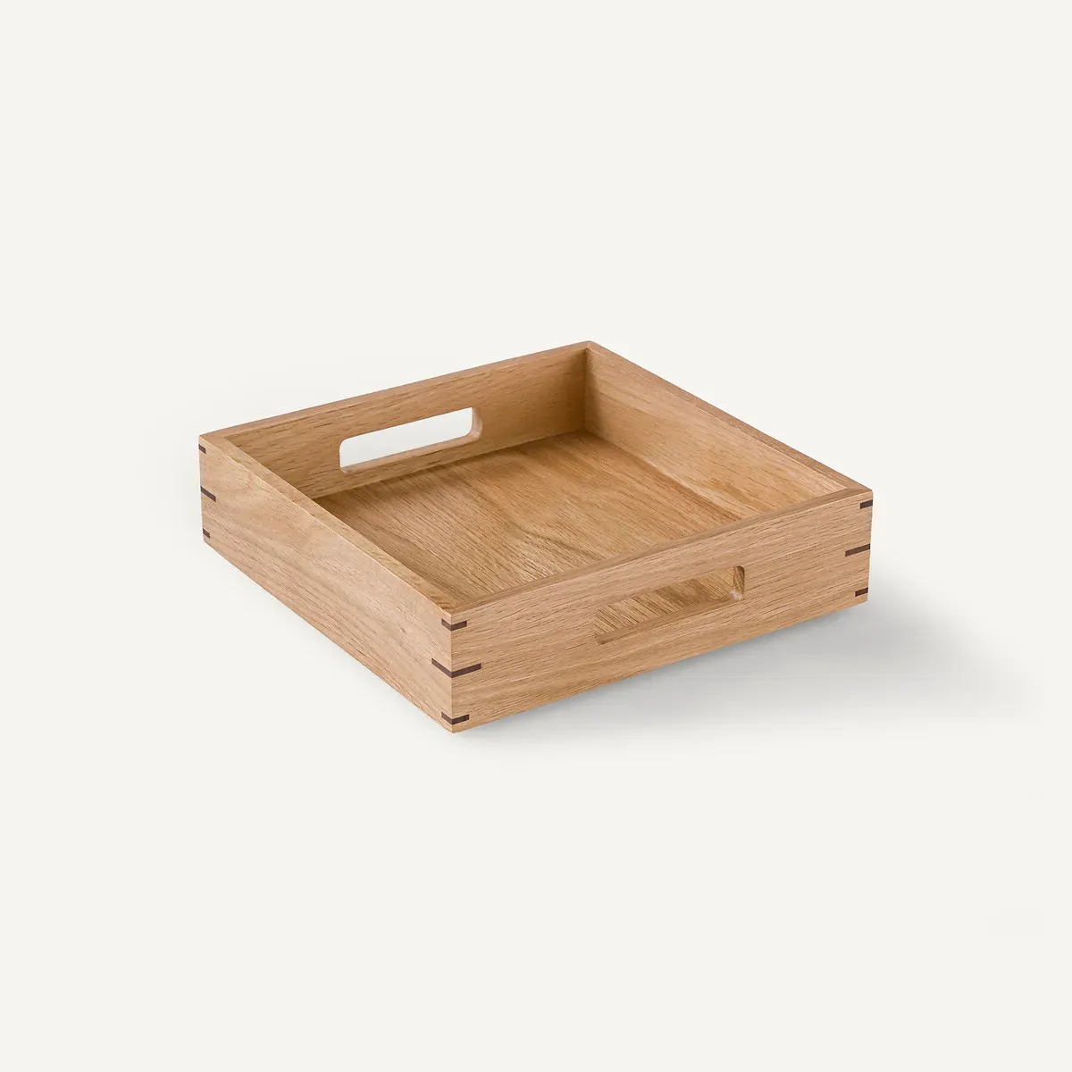 Hibashi Square Tray with Walnut Inlay - Natural Oak product