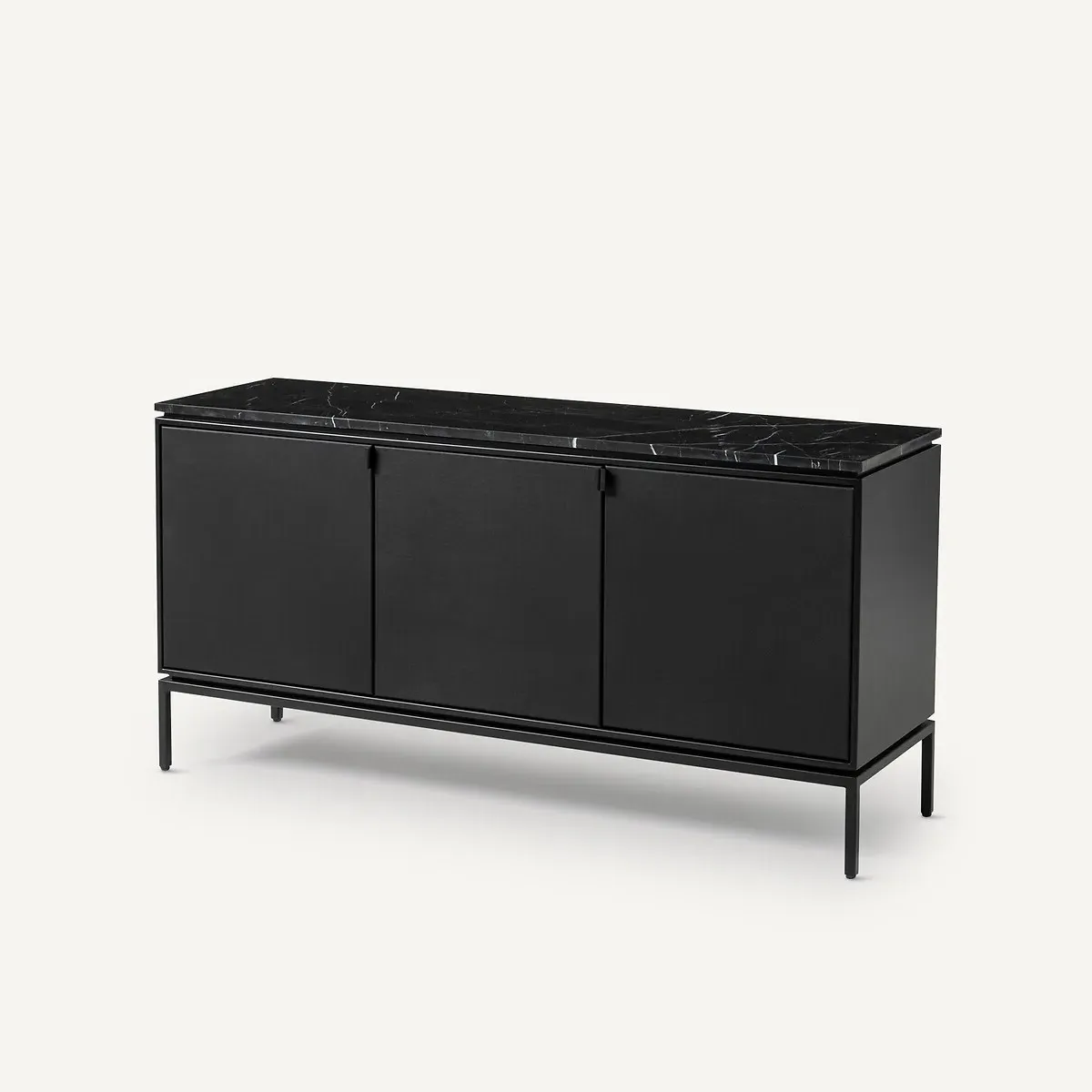 Hitha Sideboard - Black Marble, Metal product