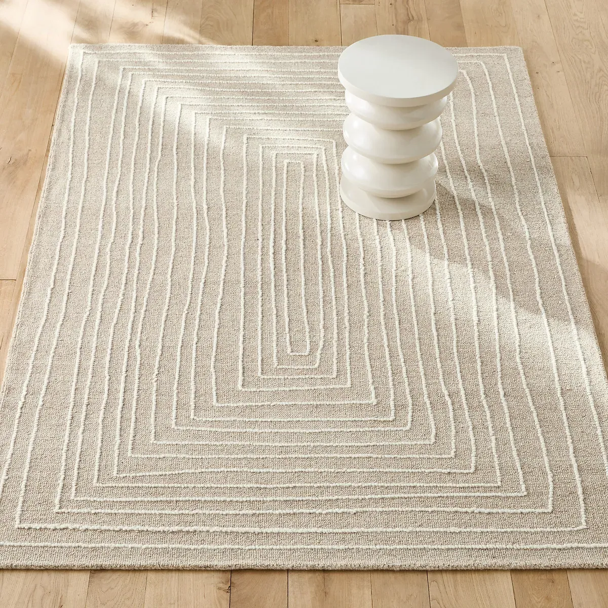 Ikar Hand-Tufted Wool Rug - Naturel, Wool product