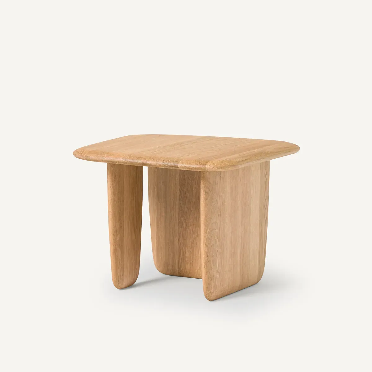 Iloss Small Curved Coffee Table - Natural Oak, Solid Oak product
