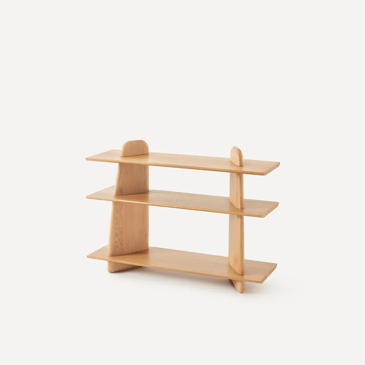 Iloss Small Low Bookcase - Natural Oak, Solid Oak product