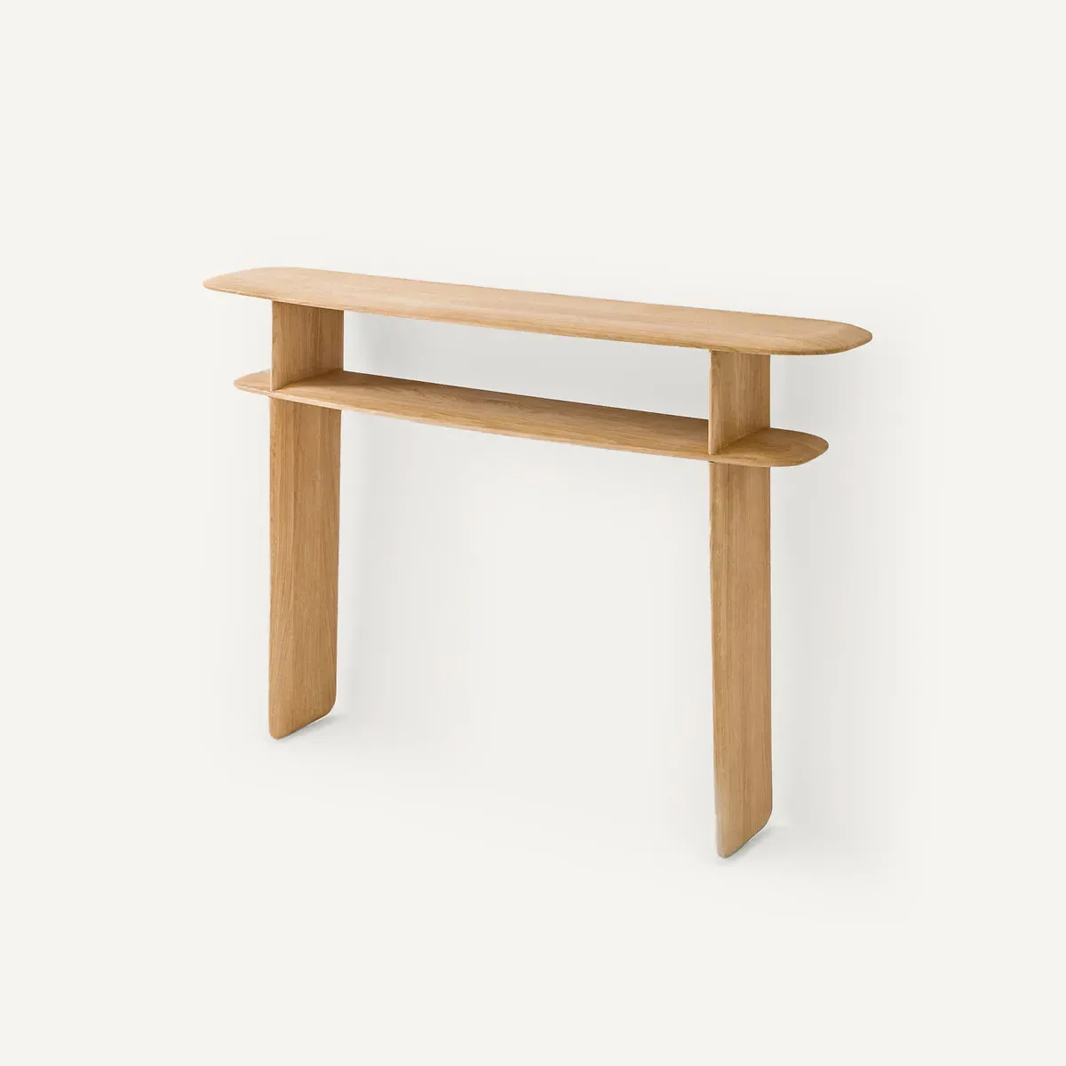 Iloss Wall Console Table - Natural Oak, Solid Oak product