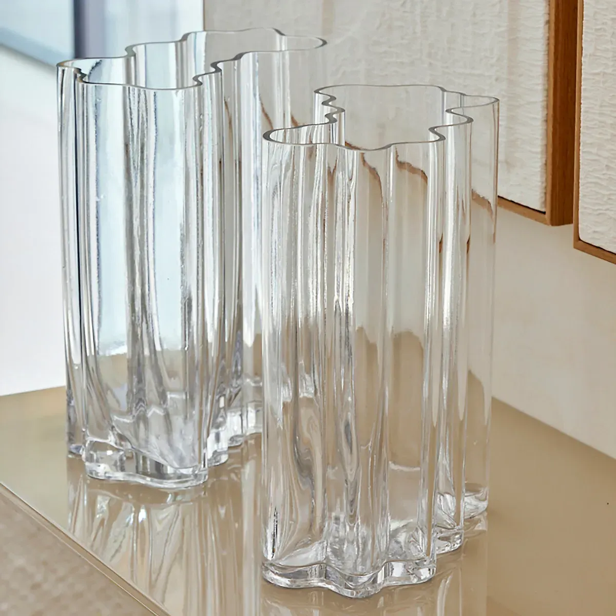 Issey Blown Glass Vase - Transparent alternate view