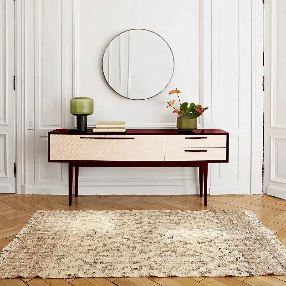 Jelena Hand Woven Fringed Rug - Natural, Jute alternate view