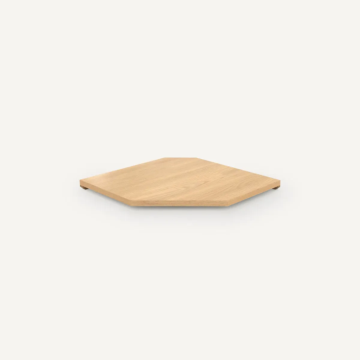 Johanez Corner Shelf - Natural Oak, MDF Oak Veneer product
