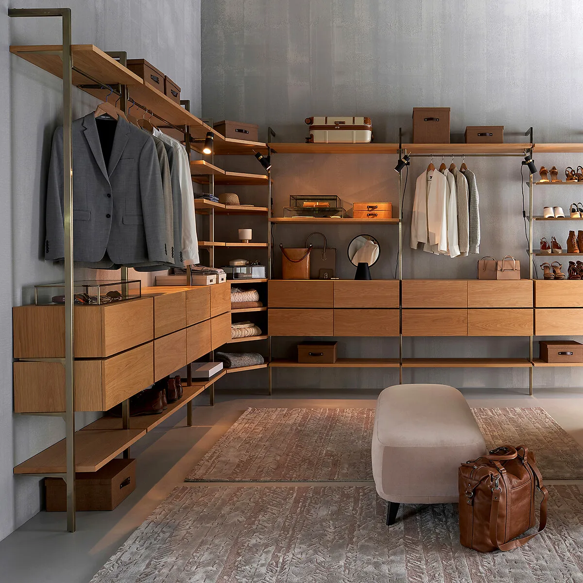 Johanez Wardrobe Shelf - Natural Oak, MDF alternate view