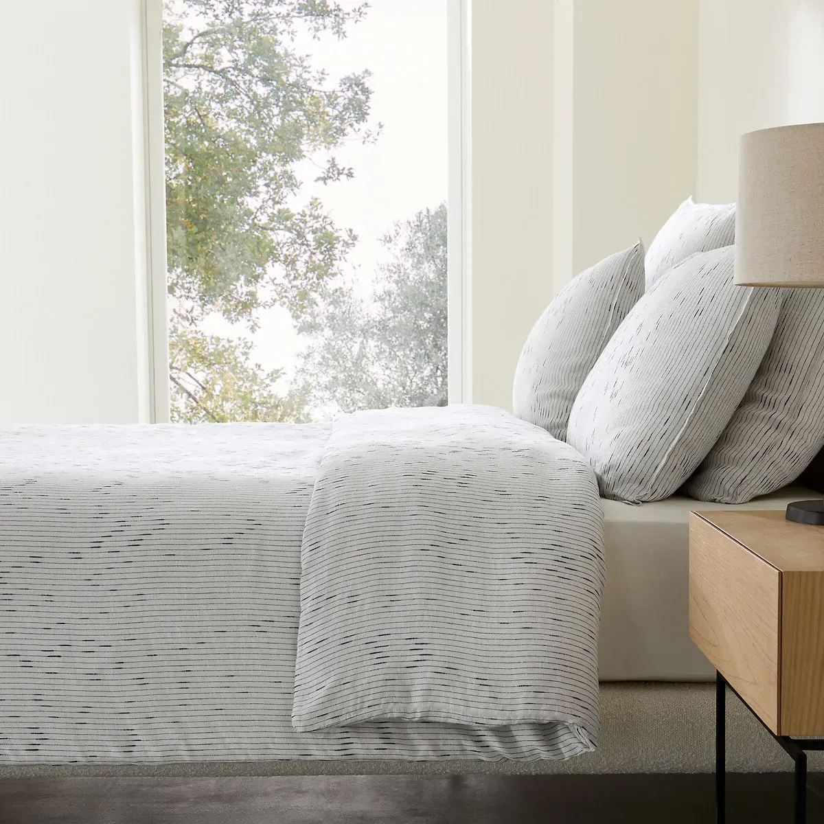 Joselia King Size Duvet Cover - Ecru, Washed Linen Blend product