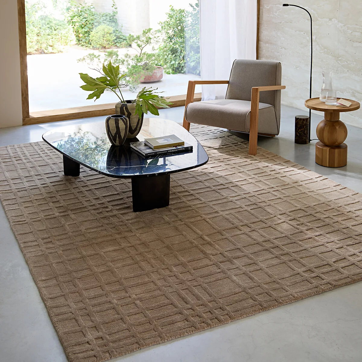 Kandi Hand-Tufted Rug - Ash Beige, Wool & Tencel™ alternate view