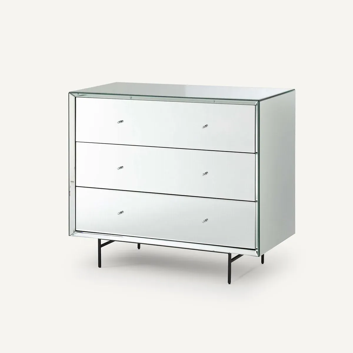 Khonsou 3-Drawer Mirrored Chest of Drawers - MDF product