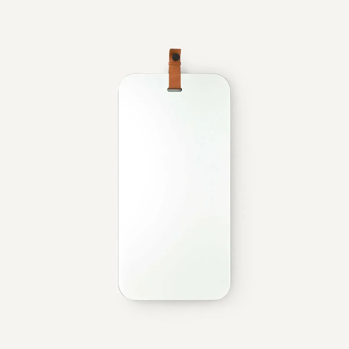 Kombu Large Rectangular Mirror - Faux Leather product