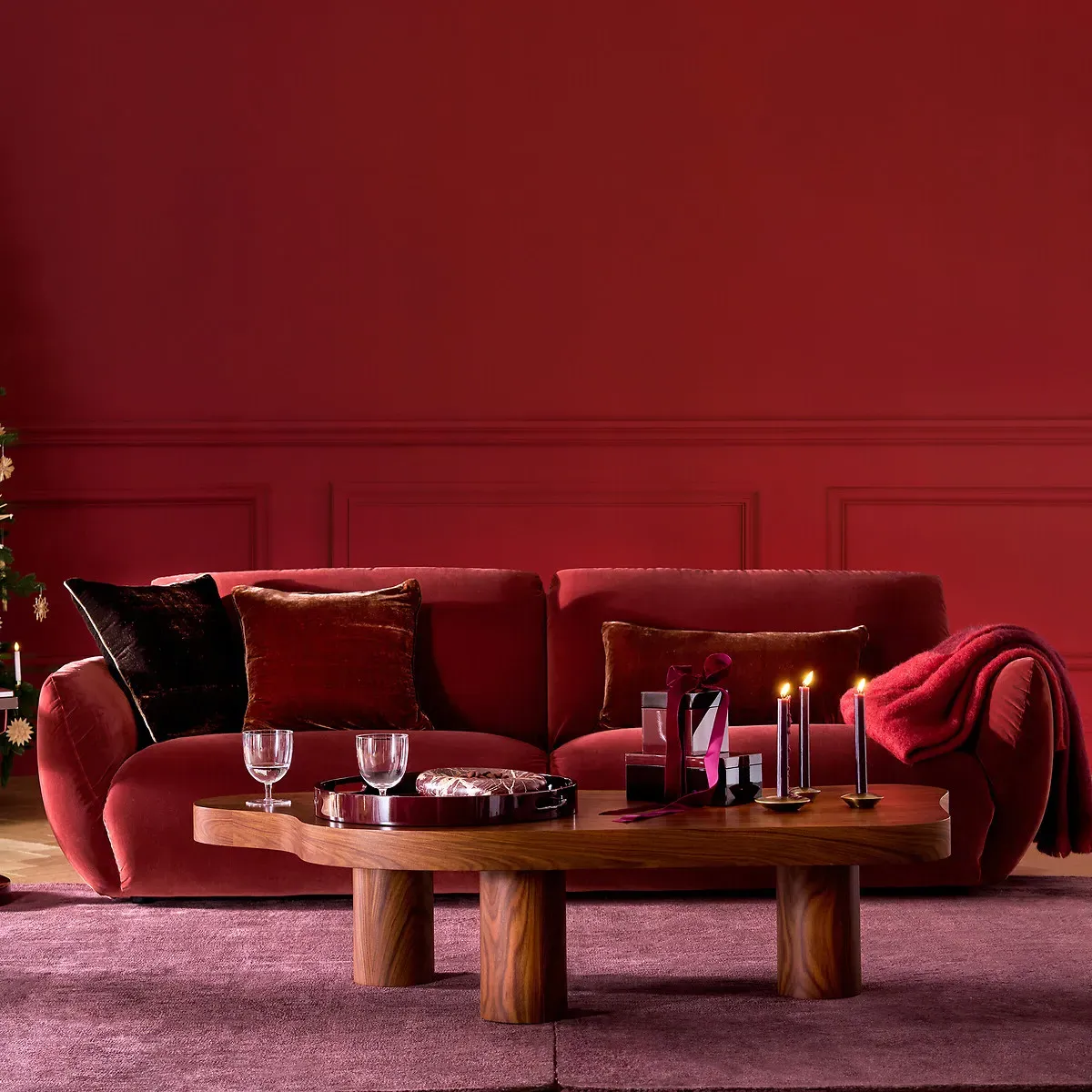Kopatine Coffee Table - Rosewood, MDF Veneer alternate view