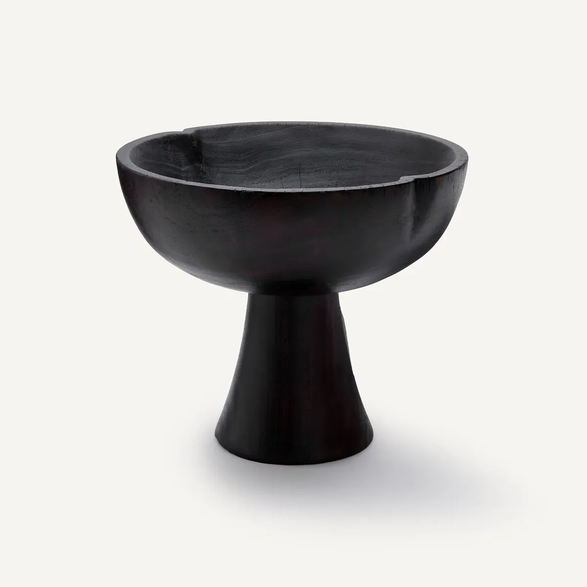 Kuchoma Dish on Stand - Black, Burnt Mahogany product