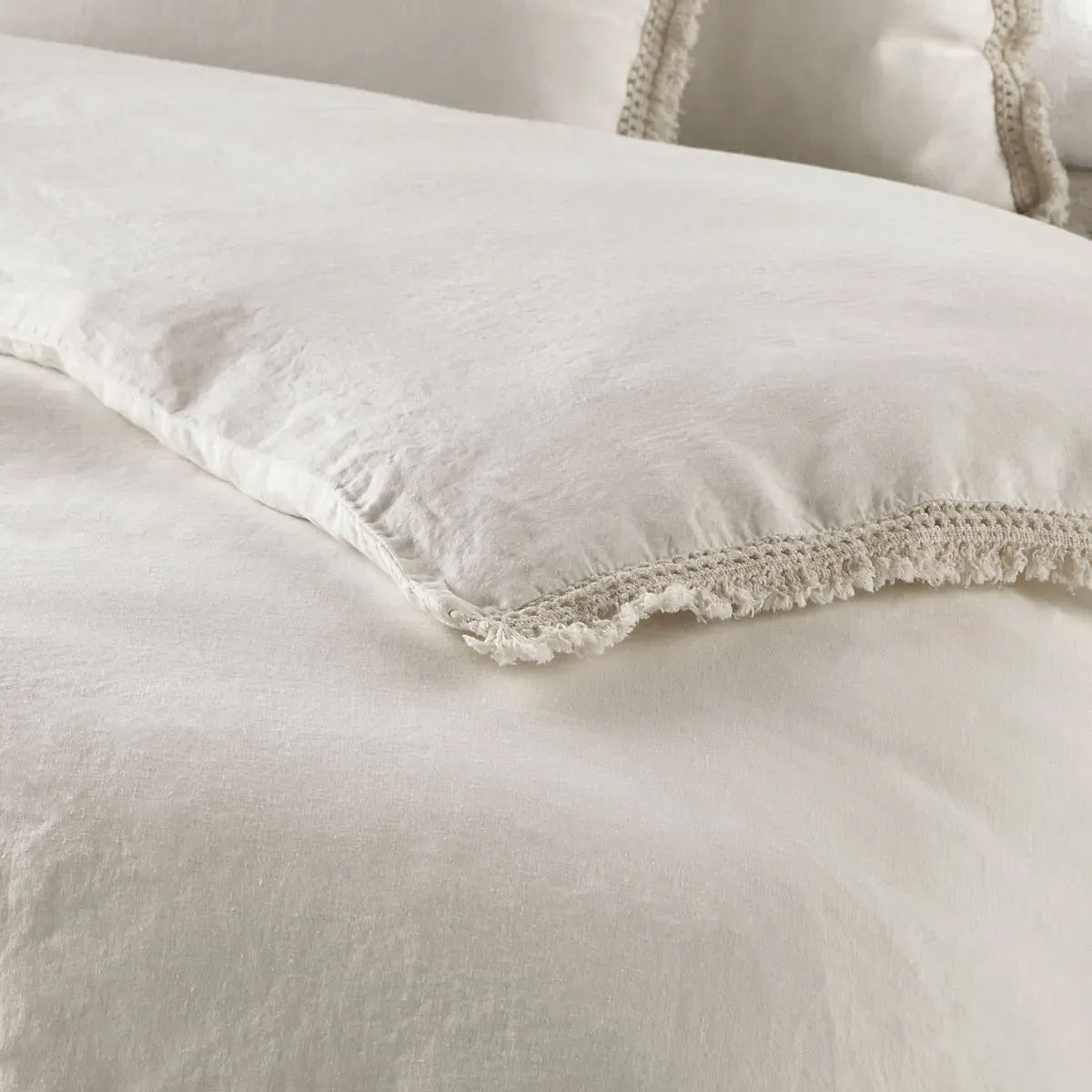 Kyra Duvet Cover - Ivory, Hemp product