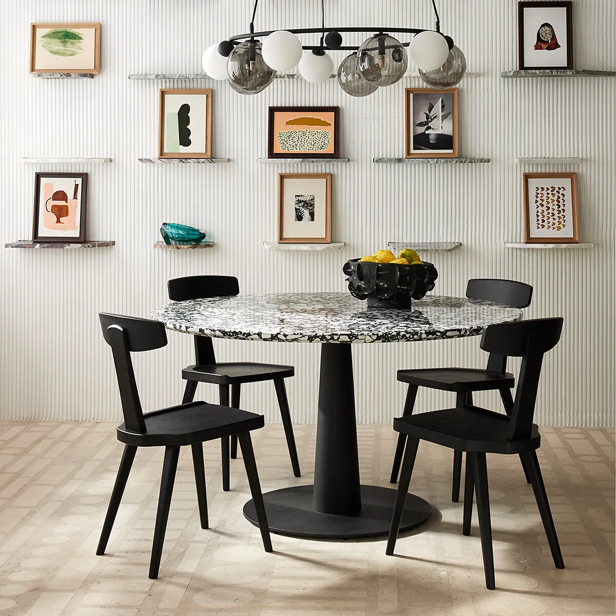 Labidy Dining Chair - Black, Solid Oak alternate view