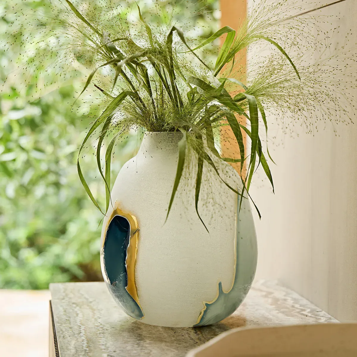 Laga Hand-Blown Glass Vase - Multi-Coloured, Glass alternate view