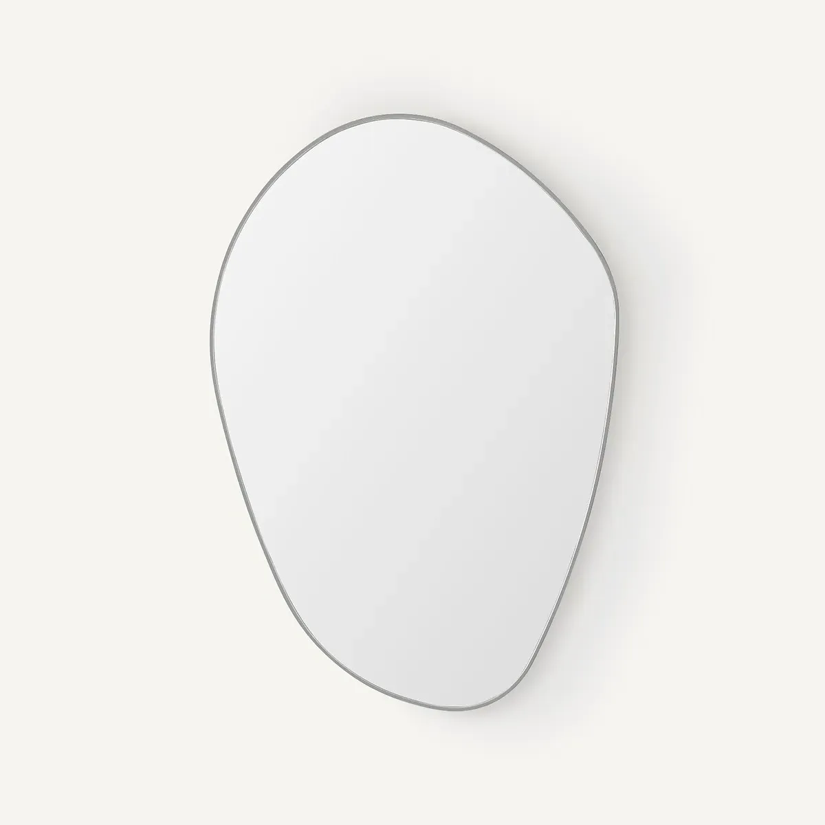 Lido Organic Wall Mirror - Satin Nickel, Metal product