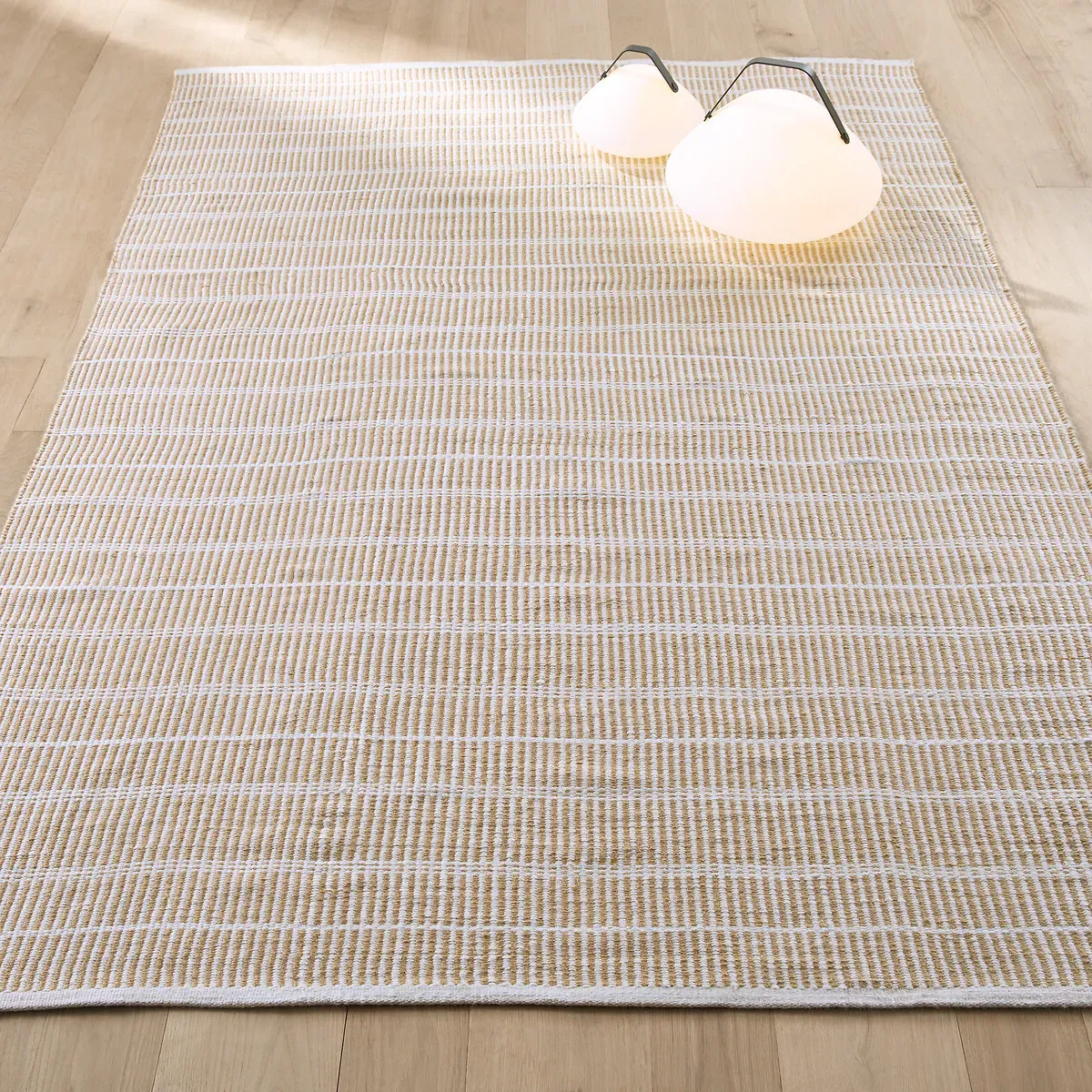 Linear Outdoor Rug - Natural, Recycled Polyester product