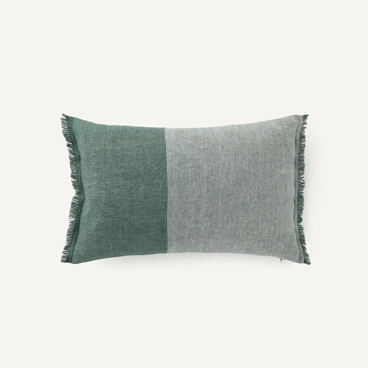 Lloyd Two-Tone Cushion Cover - Eucalyptus, Linen Cotton product
