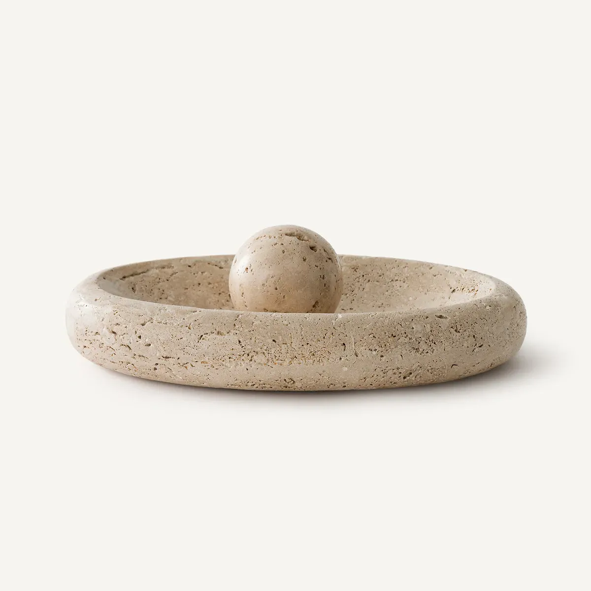 Louma Desk Tidy - Travertine alternate view