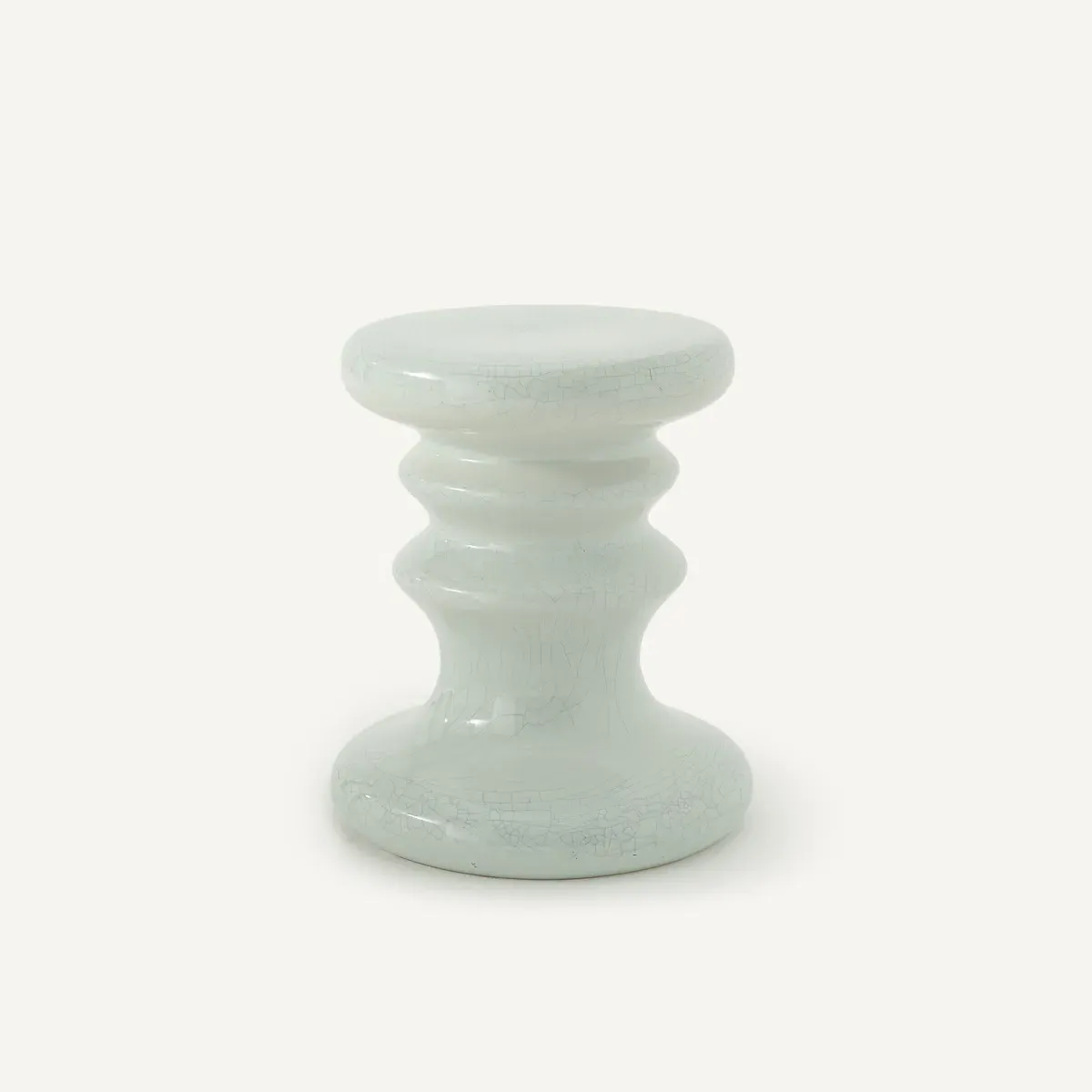 Lulla Round Side Table - Sky Blue, Glazed Ceramic product