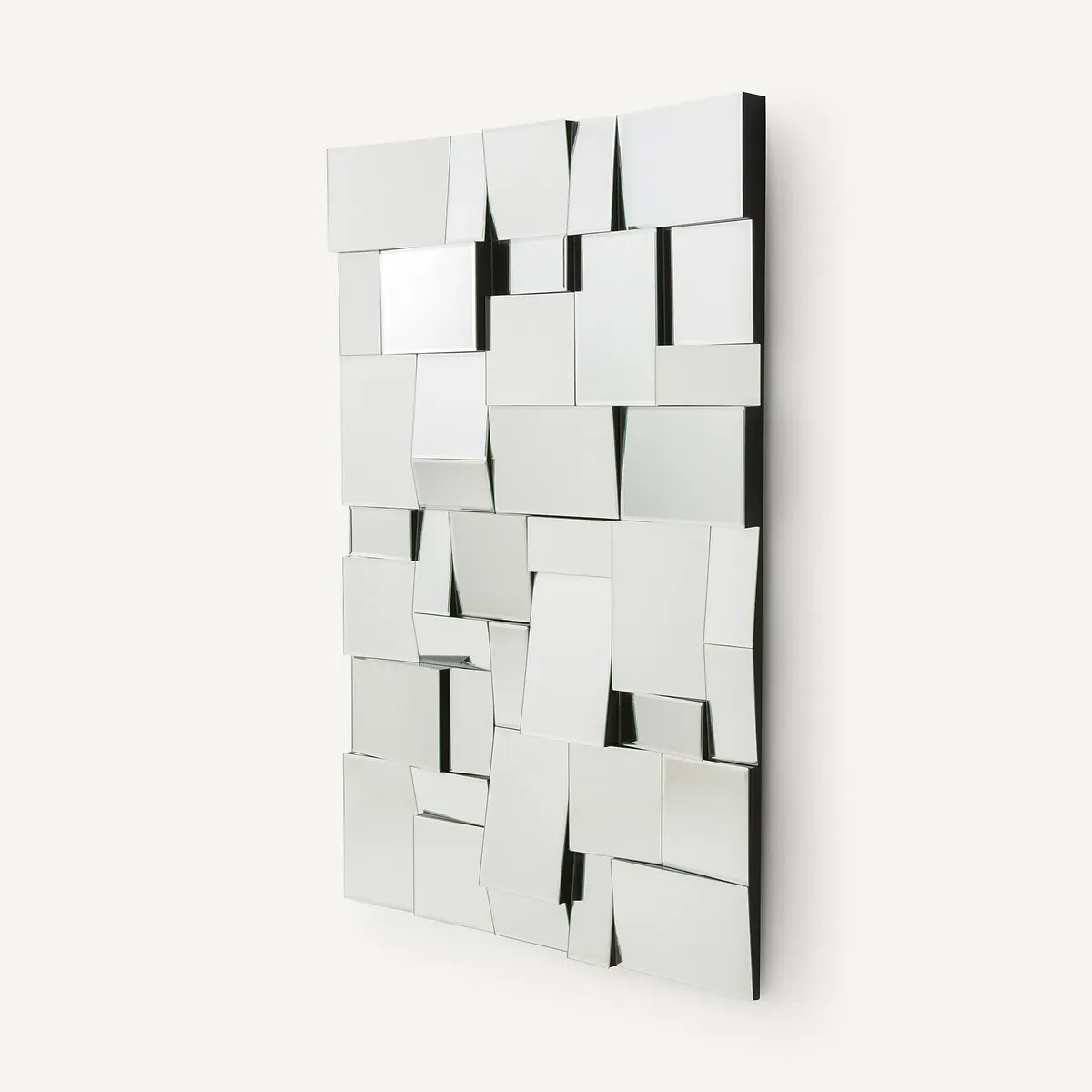 Lusito Geometric Wall Mirror - Silver, Bevelled Glass product