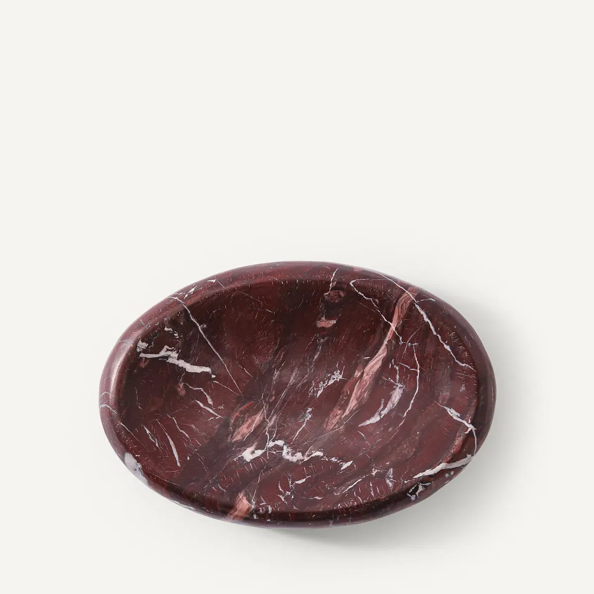 Maha Desk Tidy - Red, Marble alternate view