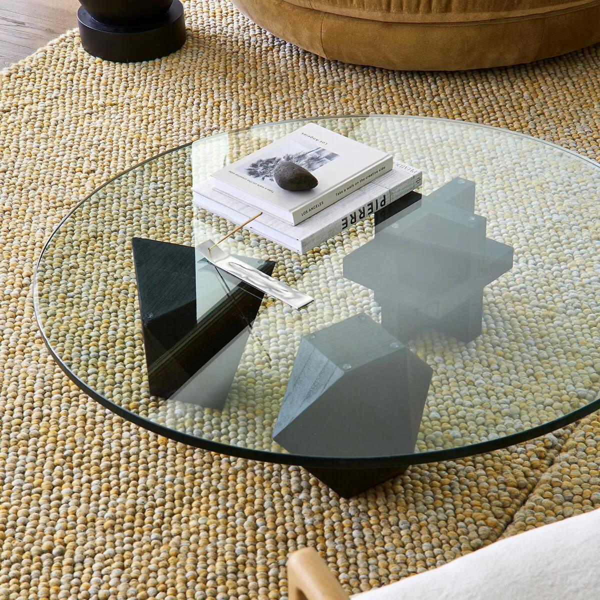 Makehta Hand Woven Wool Rug - Ochre alternate view