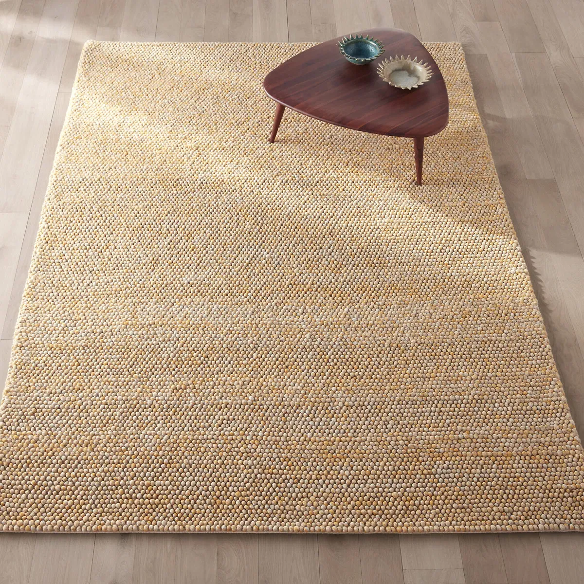 Makehta Hand Woven Wool Rug - Ochre product