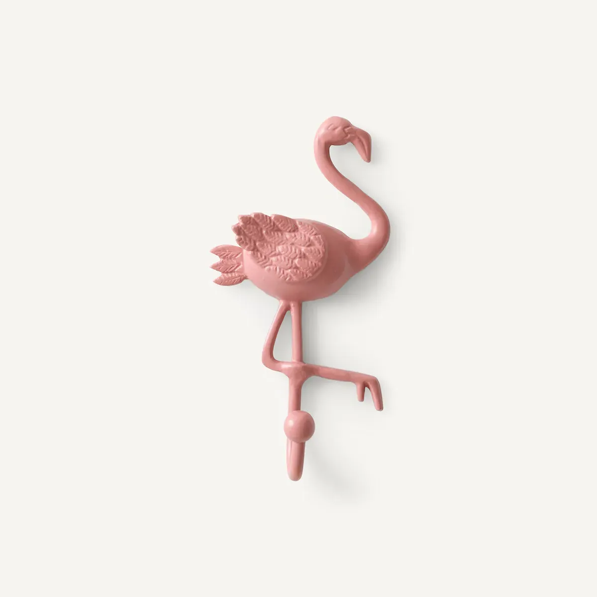 Malou Flamingo Wall Hook - Pink, Cast Aluminium product