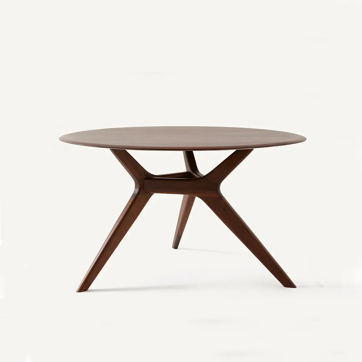 Maricielo Round Dining Table - Walnut, Solid Wood product