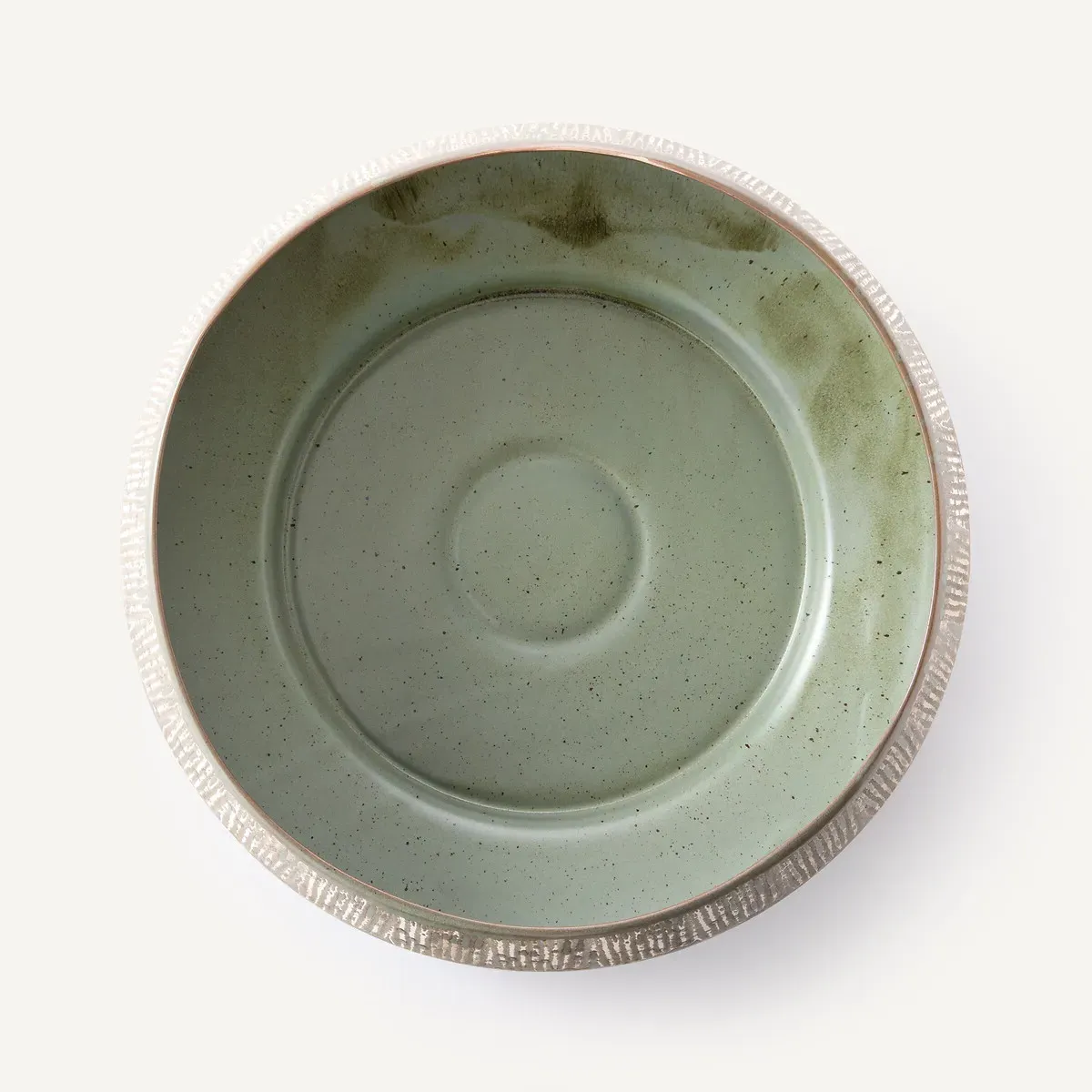 Marinha Wide Rim Earthenware Dish - Khaki product