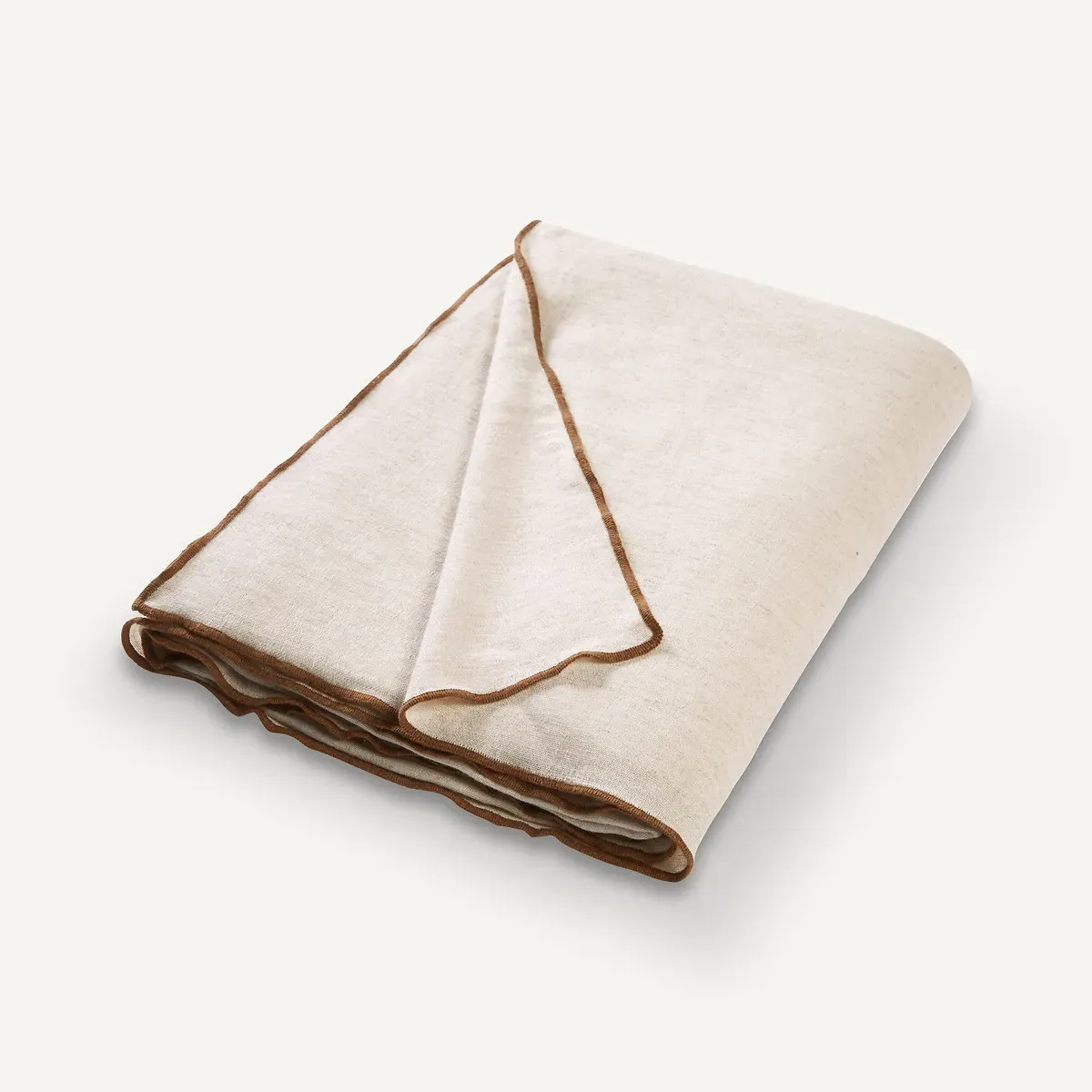 Mathildi Blanket - Ecru, Cotton Linen Viscose product