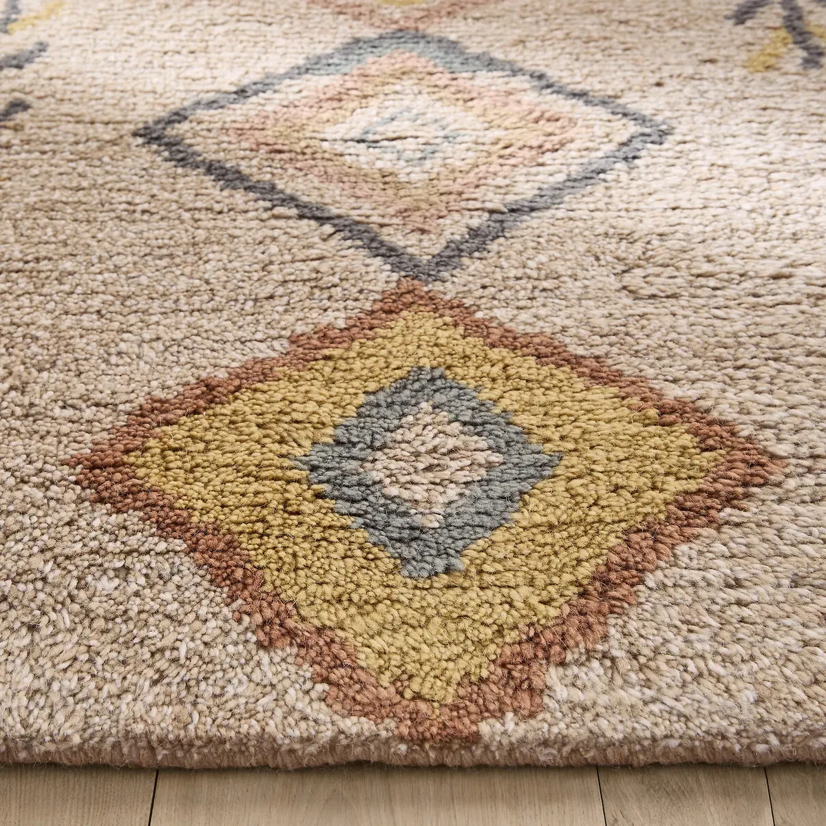 Mirjana Hand-Knotted Bedside Rug - Multi-Coloured, Wool alternate view