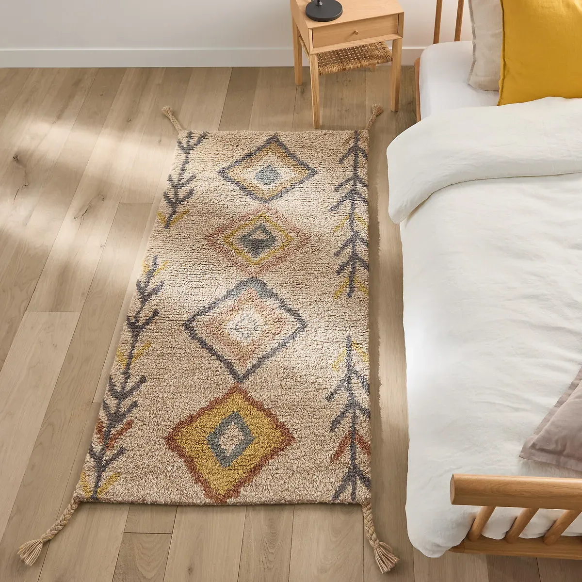 Mirjana Hand-Knotted Bedside Rug - Multi-Coloured, Wool product