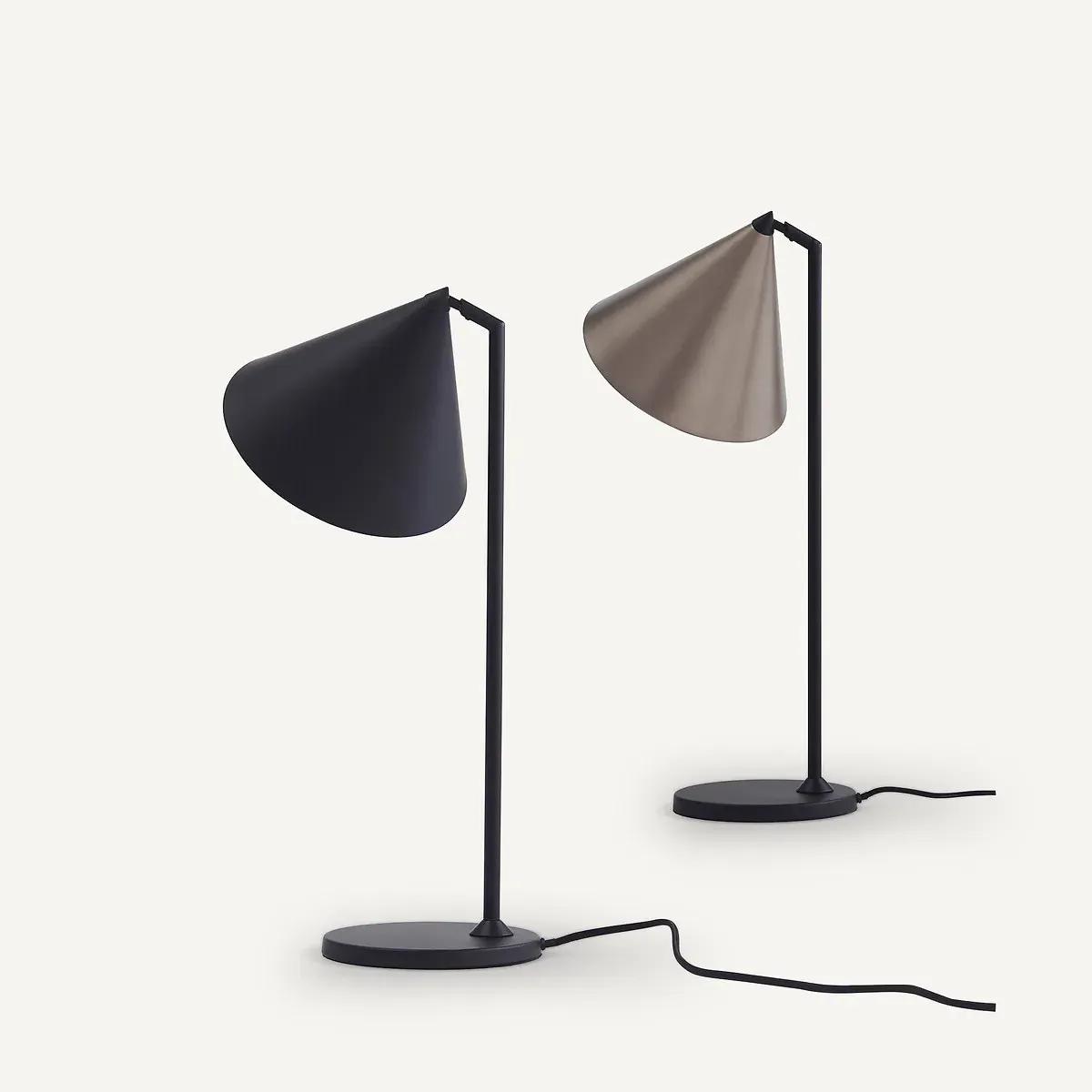 Moke Cone Table Lamp - Mocha, Metal product