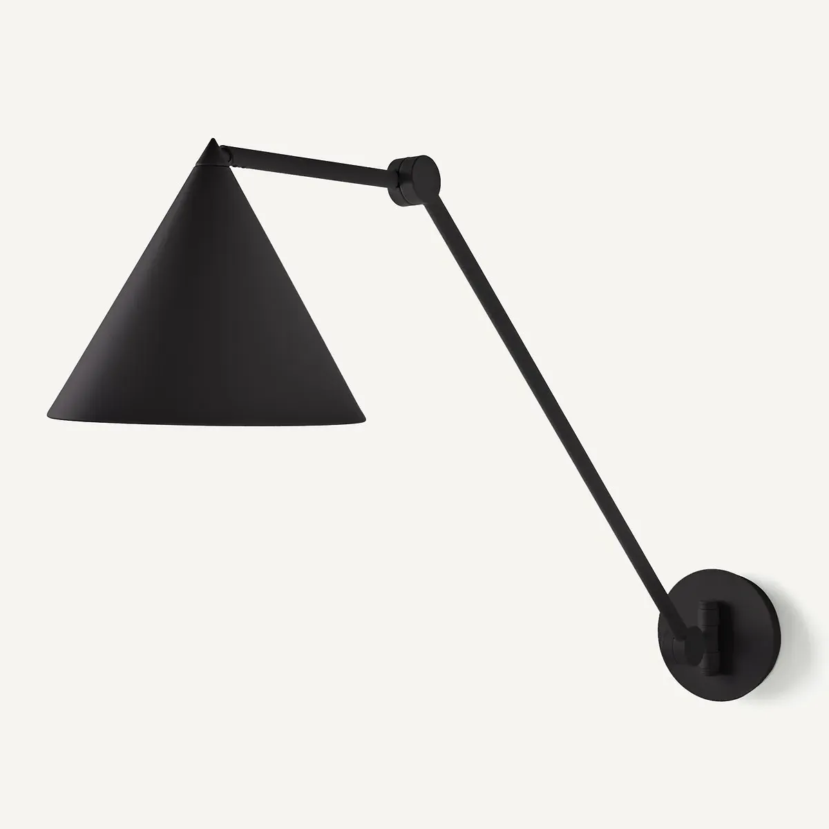 Moke Wall Light with Adjustable Arm - Black, Iron product